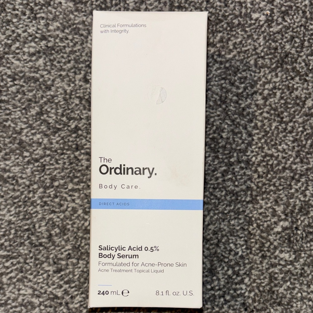 The Ordinary White Packaging with Light Blue Accent - Salicylic Acid 0.5%